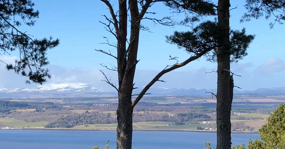 View from Inverness to Beauly Firth and Black Isle