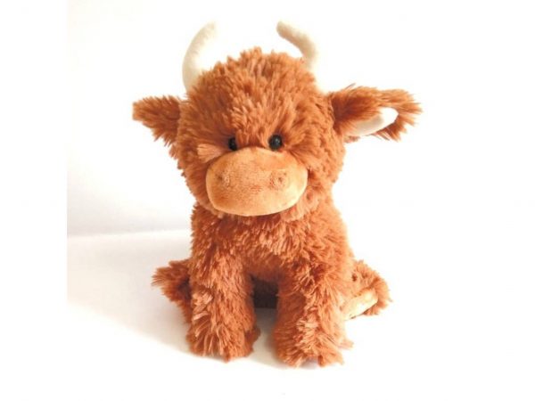 Highland Cow Super Soft Toy Plush Brown medium