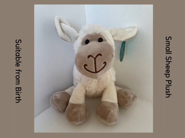 Soft sitting sheep 18 cm