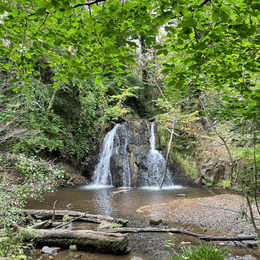 Waterfall at Fairy Glen Rosemarkie. Caths inverness tours Black Isle tour hidden gems experience